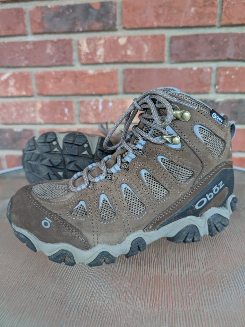 Women's Oboz Sawtooth ll Brown Leather Hiking Boots Size 6.5